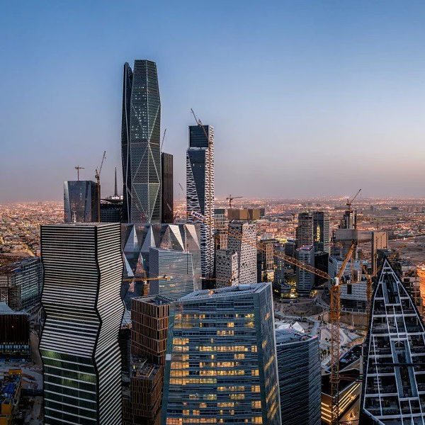 PIF Tower at King Abdullah Financial District in Saudi Arabia
